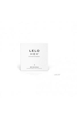 LELO HEX ORIGINAL 3 PRESERVATIVOS - Imagen 1