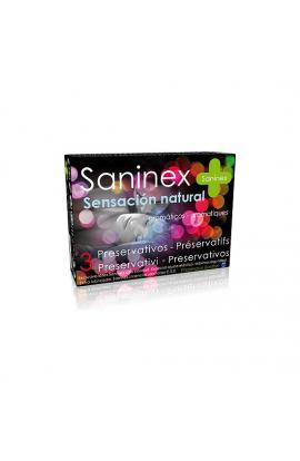 SANINEX PRESERVATIVOS NATURAL SENSATION 3UDS - Imagen 1