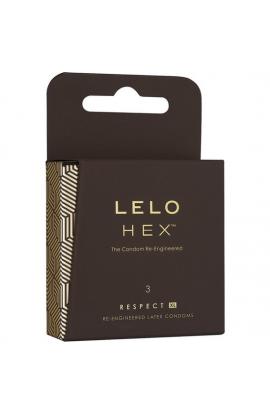 LELO HEX PRESERVATIVOS RESPECT XL 3UDS - Imagen 1