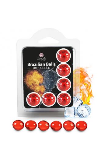 SECRET PLAY SET 6 BRAZILIAN BALLS EFECTO HOT & COLD - Imagen 1