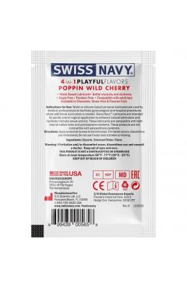 SWISS NAVY 4 IN 1 POPPIN WILD CHERRY 5 ML - Imagen 1